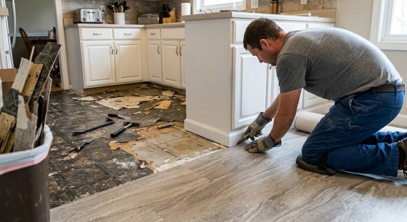 Linoleum Floor Installation in Shelburn, IN