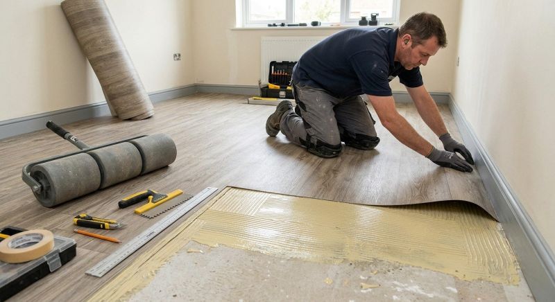 Sheet Linoleum Installation in Shelburn, IN